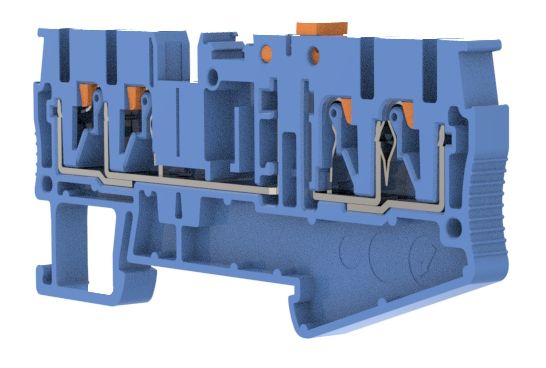 Клеммы, клеммные блоки RPV 2,5-QUATTRO-MT BU CHIKU