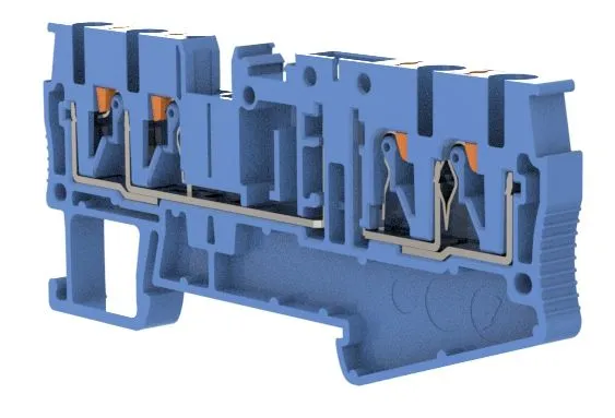 Клеммы, клеммные блоки RPV 2,5-QUATTRO-TG BU CHIKU
