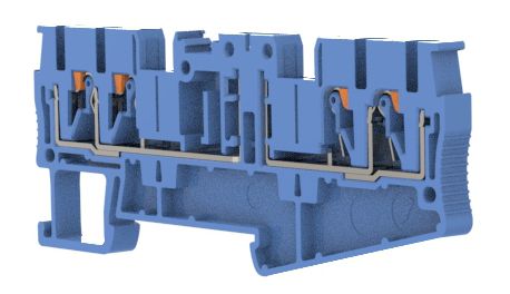 Клеммы, клеммные блоки RPV 2,5-QUATTRO-TGB BU CHIKU