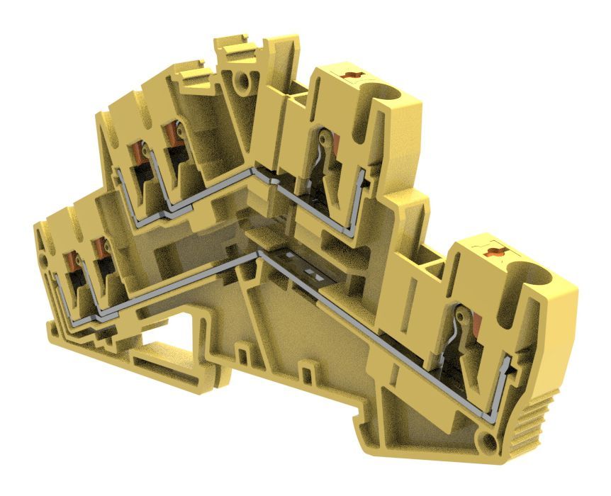 Клеммы, клеммные блоки RPVTT 2,5S-TWIN YE CHIKU