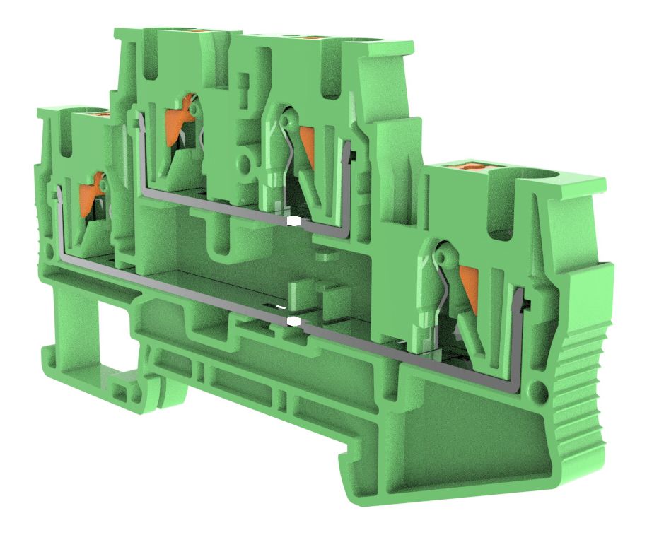 Клеммы, клеммные блоки RPVTT 4 GN CHIKU