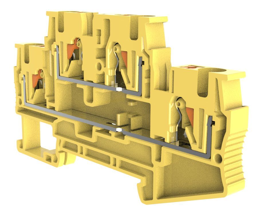 Клеммы, клеммные блоки RPVTT 4 YE CHIKU