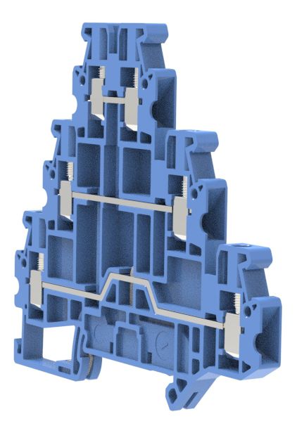 Клеммы, клеммные блоки RUT 2,5-3L BU CHIKU