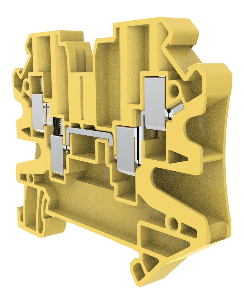 Клеммы, клеммные блоки RUT 4-QUATTRO-HV YE CHIKU