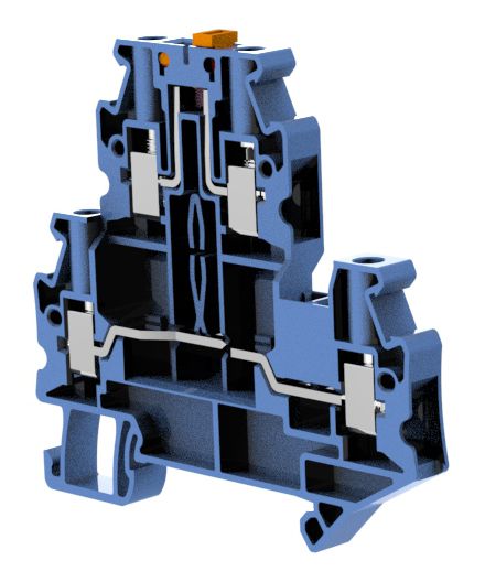Клеммы, клеммные блоки RUTTB 4-MT BU CHIKU