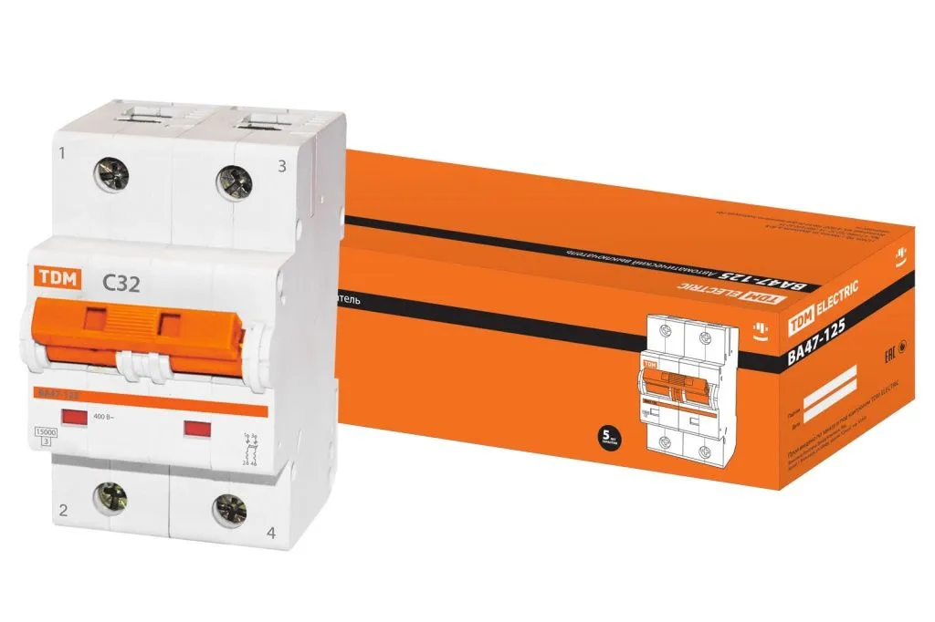 Двухполюсный автоматический выключатель