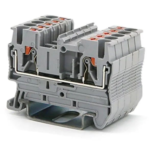 Клемма CHIKU RPV 2,5 Push-in, оранжевый актуатор, монтаж сверху